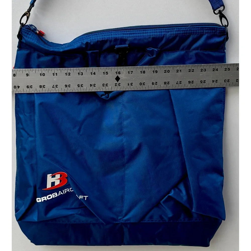 Grob Aircraft Pilot Helmet Bag Blue Nylon Flight Tote Shoulder Strap Mens Womens